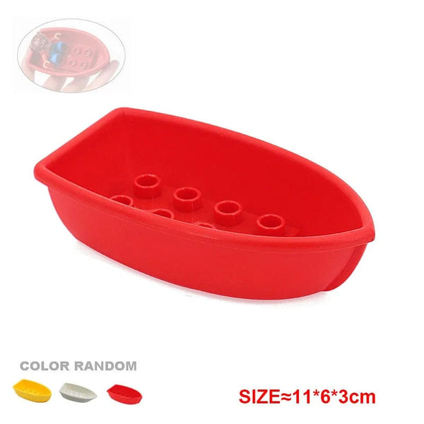 Planet Gates Yellow truck Large Building Blocks Car Model Children's Urban Traffic Accessories Assembled Toy Car Chassis Boat Motorcycle Compatible Duploe