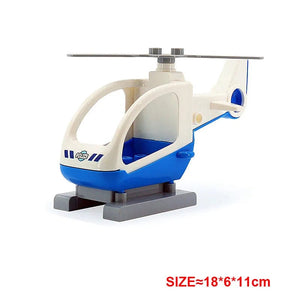 Planet Gates Yellow truck Large Building Blocks Car Model Children's Urban Traffic Accessories Assembled Toy Car Chassis Boat Motorcycle Compatible Duploe