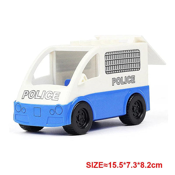 Planet Gates Yellow truck Large Building Blocks Car Model Children's Urban Traffic Accessories Assembled Toy Car Chassis Boat Motorcycle Compatible Duploe