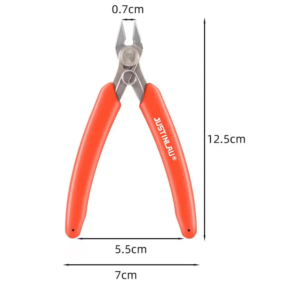 Planet Gates Yellow Universal Stainless Steel Pliers DIY Electronic Diagonal Side Cutting Nippers Wire Cable Cutter 3D Printer Parts Hand Tools