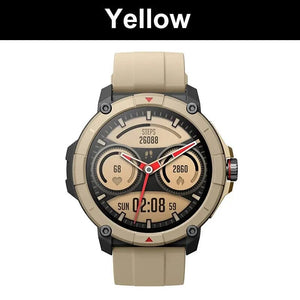Planet Gates Yellow [World Premiere]MASX Oasis X Premium GPS Smart Watch Alexa Built-in GPS Hi-Fi Bluetooth Phone Calls Military Grade Sports Watch