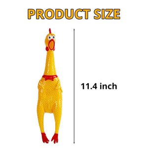 Planet Gates yellow Yellow Screaming Chicken Dog Toys Novelty and Durable Chew Toy Sound Squeeze Screaming Toy