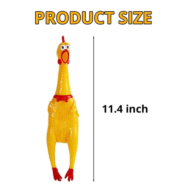 Planet Gates yellow Yellow Screaming Chicken Dog Toys Novelty and Durable Chew Toy Sound Squeeze Screaming Toy