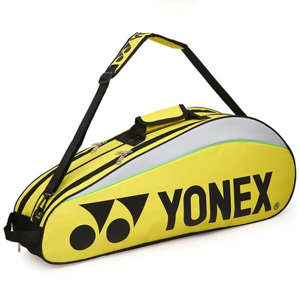 Planet Gates Yellow YONEX Original Badminton Bag Max For 3 Rackets With Shoes Compartment Shuttlecock Racket Sports Bag For Men Or Women 9332bag