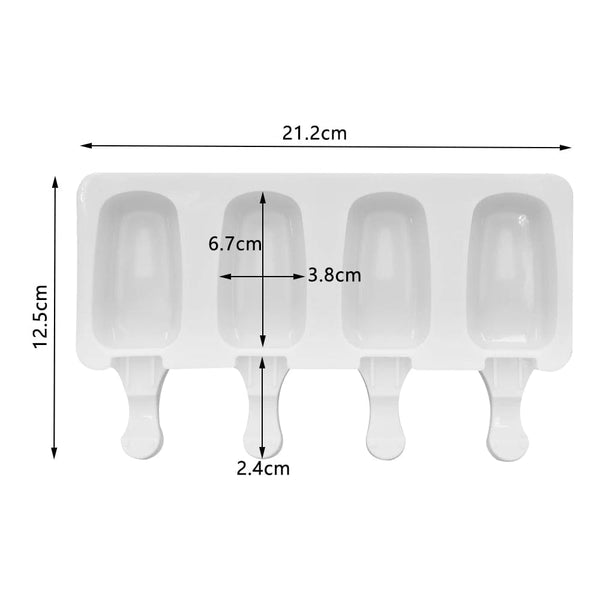 Planet Gates YH-622 4 Cells /8 Cells Summer Ice Cream Silicone Mold DIY Ice Pop Maker Freezer Fruit Juice Popsicle Mould Ice Tray Cake Baking Mold