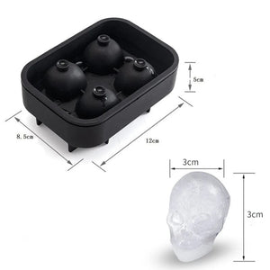 Planet Gates YH-663 3D Skull Silicone Mold Ice Cube Tray Mould Ice Cube Maker Ice Ball Mold Whiskey Wine Cocktail Ice Cube Mold Ice Ball Mold