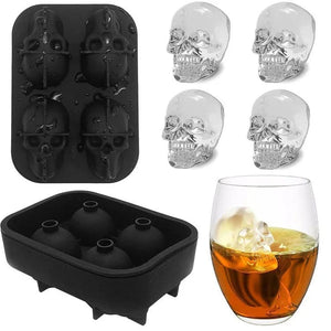 Planet Gates YH-663 3D Skull Silicone Mold Ice Cube Tray Mould Ice Cube Maker Ice Ball Mold Whiskey Wine Cocktail Ice Cube Mold Ice Ball Mold