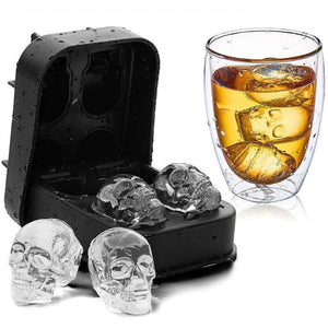 Planet Gates YH-663 3D Skull Silicone Mold Ice Cube Tray Mould Ice Cube Maker Ice Ball Mold Whiskey Wine Cocktail Ice Cube Mold Ice Ball Mold