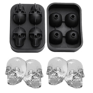 Planet Gates YH-663 3D Skull Silicone Mold Ice Cube Tray Mould Ice Cube Maker Ice Ball Mold Whiskey Wine Cocktail Ice Cube Mold Ice Ball Mold