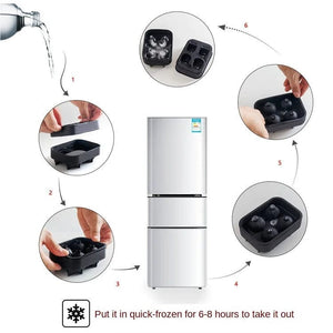 Planet Gates YH-663 3D Skull Silicone Mold Ice Cube Tray Mould Ice Cube Maker Ice Ball Mold Whiskey Wine Cocktail Ice Cube Mold Ice Ball Mold