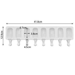 Planet Gates YH-741 4 Cells /8 Cells Summer Ice Cream Silicone Mold DIY Ice Pop Maker Freezer Fruit Juice Popsicle Mould Ice Tray Cake Baking Mold