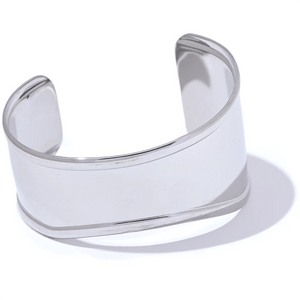 Planet Gates YH3369A Steel Yhpup High Quality Stainless Steel Metal Wide Cuff Open Bracelet Bangle Waterproof Texture Personalized Unisex Jewelry Bijoux