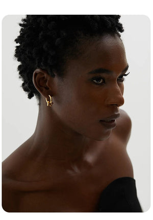 Planet Gates Yhpup Star Moon Heart Pendant Drop Hoop Huggie Earrings 18k Gold Plated Trendy Waterproof Stainless Steel Fashion Charm Jewelry