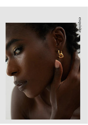 Planet Gates Yhpup Star Moon Heart Pendant Drop Hoop Huggie Earrings 18k Gold Plated Trendy Waterproof Stainless Steel Fashion Charm Jewelry