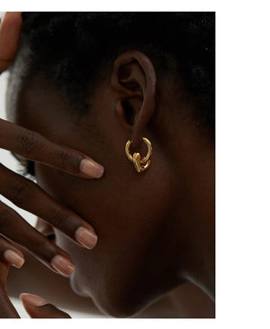 Planet Gates Yhpup Star Moon Heart Pendant Drop Hoop Huggie Earrings 18k Gold Plated Trendy Waterproof Stainless Steel Fashion Charm Jewelry