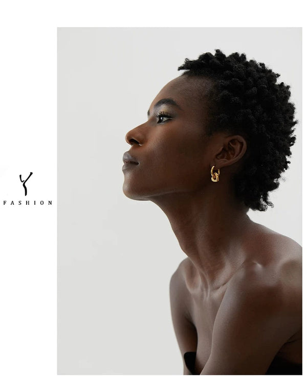 Planet Gates Yhpup Star Moon Heart Pendant Drop Hoop Huggie Earrings 18k Gold Plated Trendy Waterproof Stainless Steel Fashion Charm Jewelry