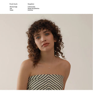 Planet Gates Yhpup Tarnish Free Natural Pearl Beads Chic Exquisite Necklace Thin Chain Stainless Steel Minimalist Charm Collar Jewelry Women