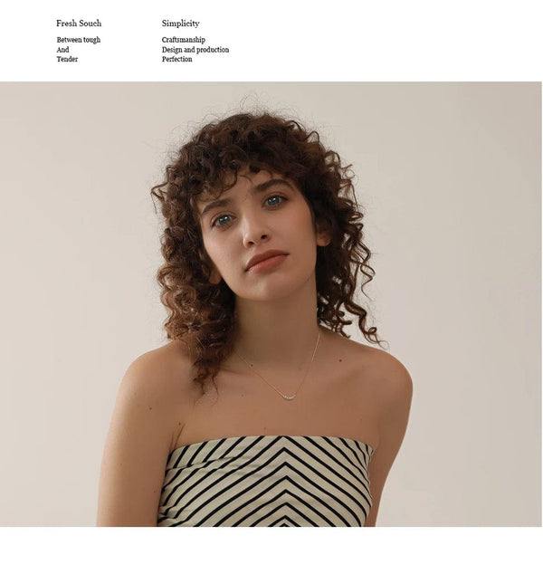 Planet Gates Yhpup Tarnish Free Natural Pearl Beads Chic Exquisite Necklace Thin Chain Stainless Steel Minimalist Charm Collar Jewelry Women