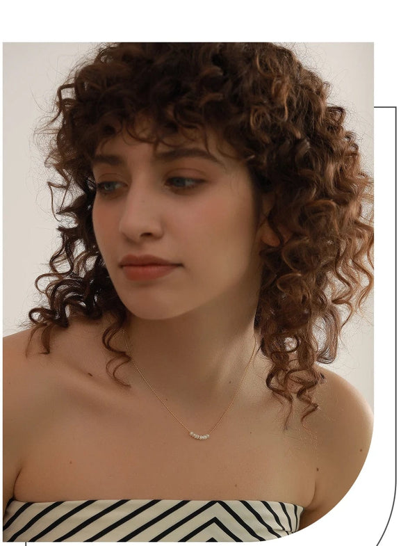 Planet Gates Yhpup Tarnish Free Natural Pearl Beads Chic Exquisite Necklace Thin Chain Stainless Steel Minimalist Charm Collar Jewelry Women