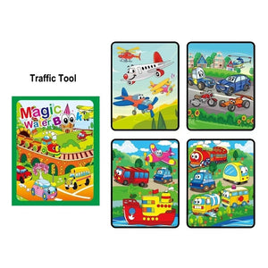 Planet Gates YJ01207 Magic Water Painting Book For Kids Baby Games Toys Montessori Coloring Books Baby Paint Educational Toys For Baby 1 2 3 Years