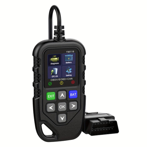 Planet Gates YM119 Car Code Reader, OBD2 Car Code Scanner Voltage Tester Engine Fault Code Scanner, EOBD+CAN Charging Tester Diagnostic Tool For OBDII Protocol Cars