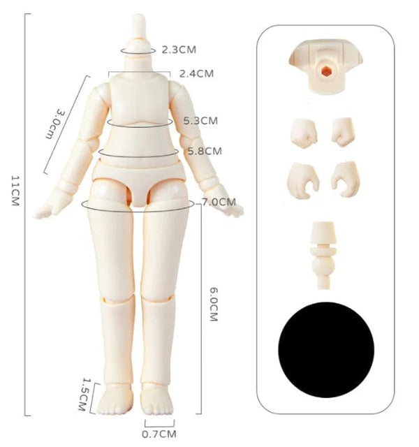 Planet Gates YmY Ob11 Doll Body for Gsc Head 1/12 bjd Obitsu 11 Repories Joint Hand nendoroid Toys Accessories can Replacement