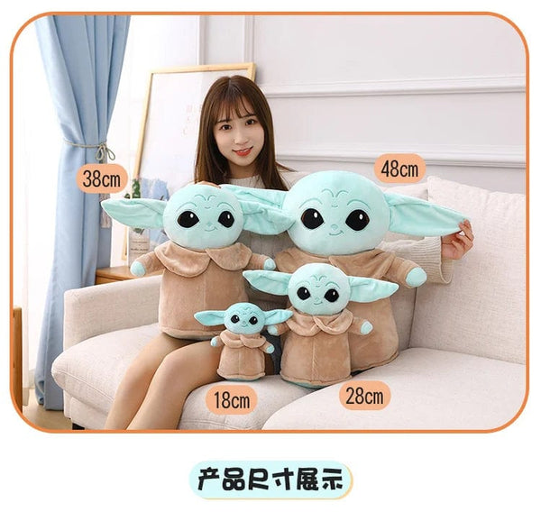 Planet Gates Yoda / 18cm 18cm Disney Star Wars Anime Yoda Grogu Mandalorian Figure Yoda Baby Dolls Model Stuffed Cartoon Yoda keychain Kid Toy Gifts Deco