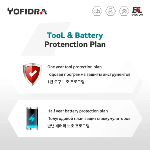 Planet Gates Yofidra 1000N.m 20V Brushless Electric Impact Wrench Cordless Wrench Socket 1/2 Inch Li-ion Battery For Makita 18V Battery