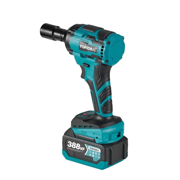 Planet Gates YOFIDRA 1000N.m Brushless Electric Impact Wrench 1/2" Cordless Rechargeable Socket Screwdriver Power Tool For Makita 18V Battery