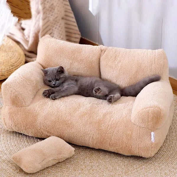 Planet Gates YOKEE Luxury Cat Bed Super Soft Warm Sofa for Small Dogs Detachable Washable Non-slip Kitten Puppy Sleeping House Pet Supplies
