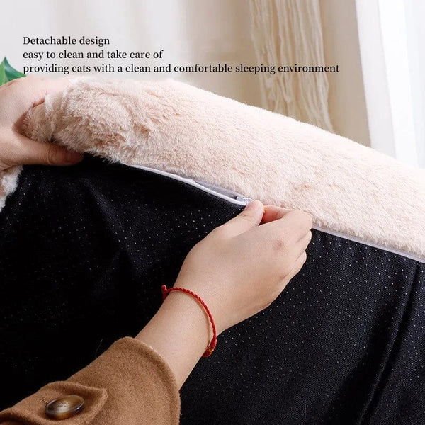 Planet Gates YOKEE Luxury Cat Bed Super Soft Warm Sofa for Small Dogs Detachable Washable Non-slip Kitten Puppy Sleeping House Pet Supplies