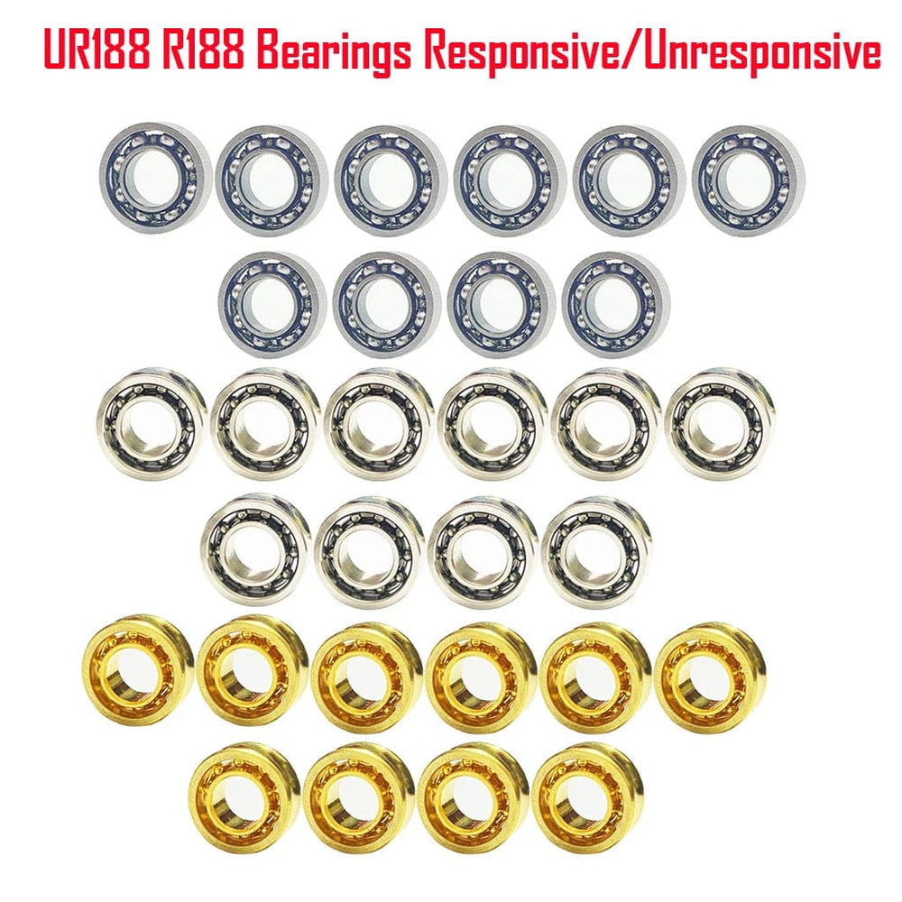 Planet Gates Yoyo Bearing 10Pcs/Bag UR188 R188 Responsive Unresponsive Bearings for YoYo Professional Metal Ball Bearing Parts