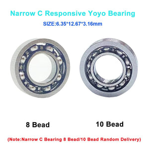 Planet Gates Yoyo Bearing 10Pcs/Bag UR188 R188 Responsive Unresponsive Bearings for YoYo Professional Metal Ball Bearing Parts