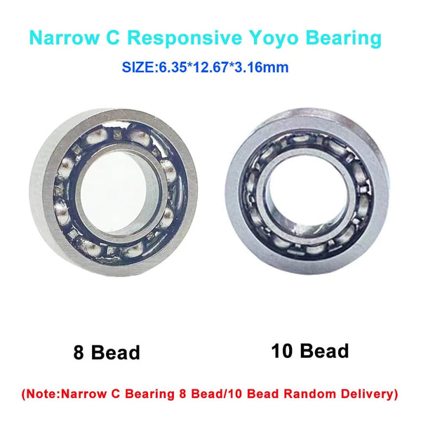 Planet Gates Yoyo Bearing 10Pcs/Bag UR188 R188 Responsive Unresponsive Bearings for YoYo Professional Metal Ball Bearing Parts