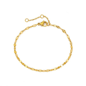 Planet Gates YS25117 / Gold Visunion Adjustable Gold Color Stainless Steel Chain Bracelets for Women Wholesale Stainless Steel Jewelry Women Bracelets