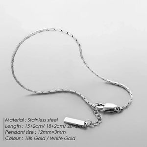 Planet Gates YS44938 White Gold / Thickness 1.3MM ELANDIS Men's Stainless steel Waterproof White gold Bracelet Does Not Lose color Jewelry Bracelet Wholesale Direct Marketing