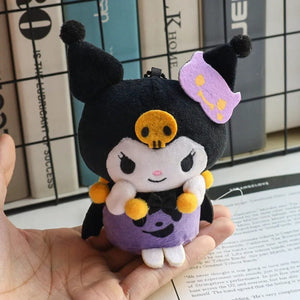 Planet Gates yuguigou Hellokitty Halloween Doll Cinnamoroll Kuromi Kawaii Ghost Plush Toy Key Pendant Bag Accessories Birthday Gifts Halloween Toys