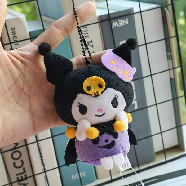 Planet Gates yuguigou Hellokitty Halloween Doll Cinnamoroll Kuromi Kawaii Ghost Plush Toy Key Pendant Bag Accessories Birthday Gifts Halloween Toys