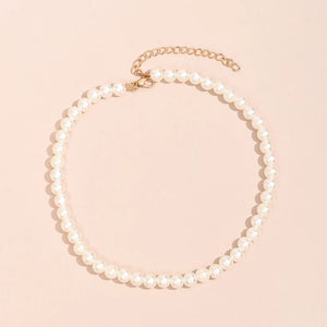 Planet Gates YWZIXLN 2021 Trend Elegant Jewelry Wedding Big Pearl Necklace For Women Fashion White Imitation Pearl Choker Necklace N0179
