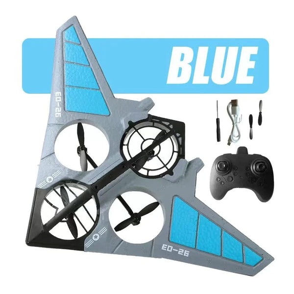 Planet Gates YX118 blue Free shipping V17 Professional RC Aircraft Drone 2.4G Gravity Induction RC Aircraft Glider Aircraft EPP Foam Boy Toys Kids Gift