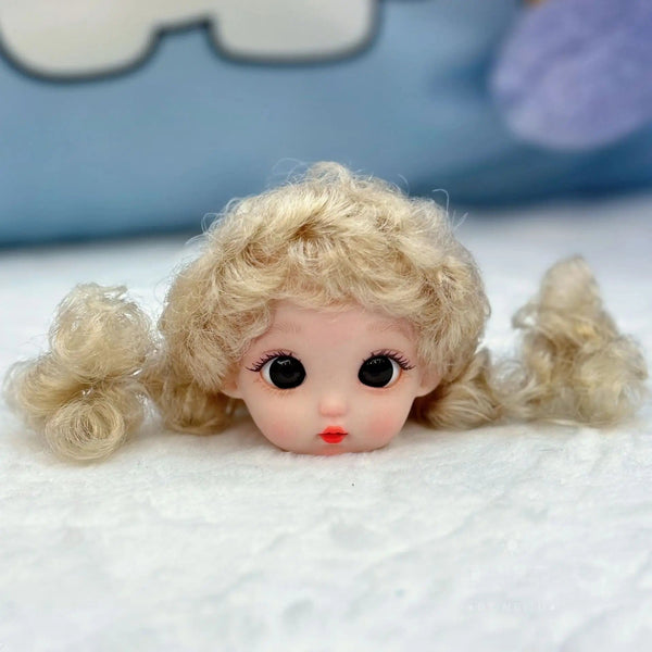 Planet Gates YY-1 New 16cm Cute Doll's Head 1/8 Bjd Multi Joints Movable Body Accessories 3D Eyes Baby Princess Head