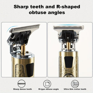 Planet Gates YYT-016 Professional Hair Clipper, Electric Shaver With LED Display, Hair Clipper, Beard Trimmer, USB-C Charging, Cordless Long Hair Trimmer, Hair/Beard Trimmer Set With 4 Attachment Combs, Holiday Gift For Him