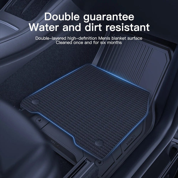 Planet Gates YZ For Tesla Floor Mats Model 3 Y 2021-2023 Car Four Seasons Waterproof Non-slip Floor Mat NEW  TPE Special Car Accessories