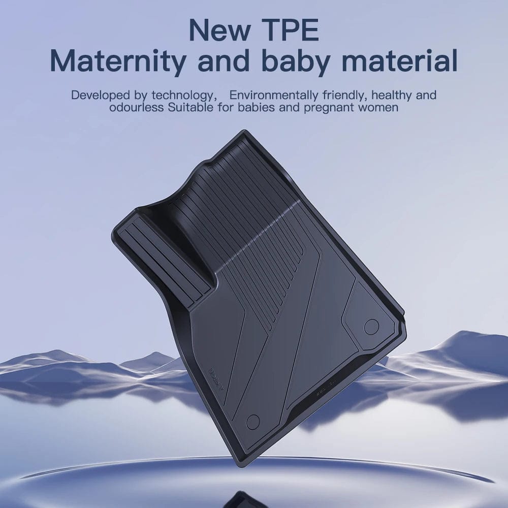 Planet Gates YZ For Tesla Floor Mats Model 3 Y 2021-2023 Car Four Seasons Waterproof Non-slip Floor Mat NEW  TPE Special Car Accessories