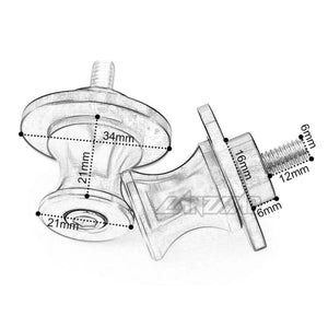 Planet Gates YZF Motorcycle Swingarm Spools M6 Stand Screws CNC Aluminum Motorcycle Accessories for Yamaha YZF R3 R25 R6 R1 2013-2019