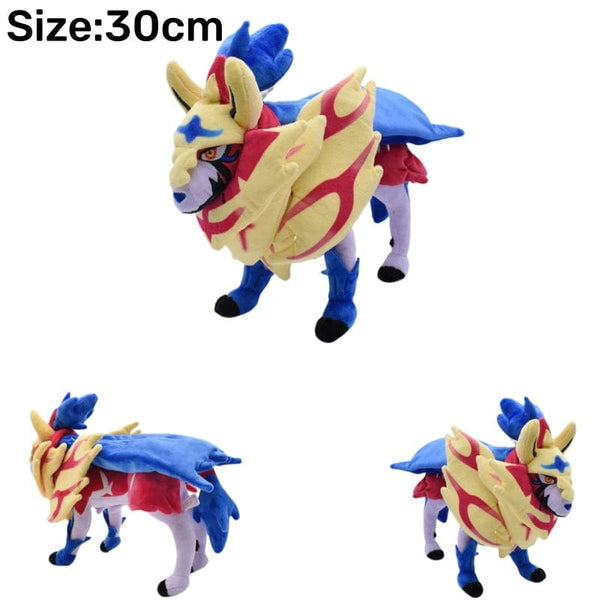 Planet Gates Zamazenta-Crowned Legendary Pokemon Plush Toys Lugias Lucario Giratina Koraidon Zacian Solgaleo Figures Cartoon Soft Stuffed Toy Gifts