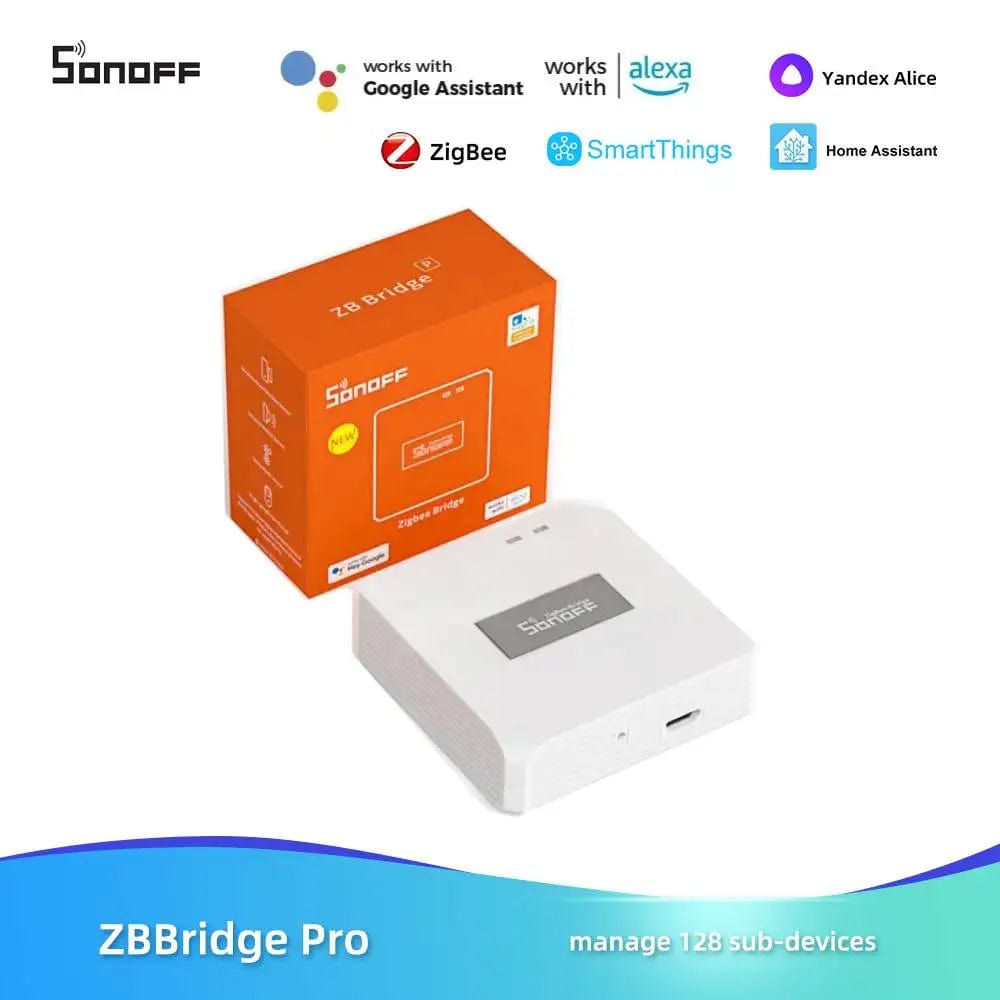 Planet Gates ZB Bridge Pro / CHINA SONOFF ZB Bridge-P ZigBee Pro Zigbee 3.0&Wi-Fi Dual-protocol Gateway Hub Support Remote Control ZigBee And Wi-Fi Devices OnAlexa