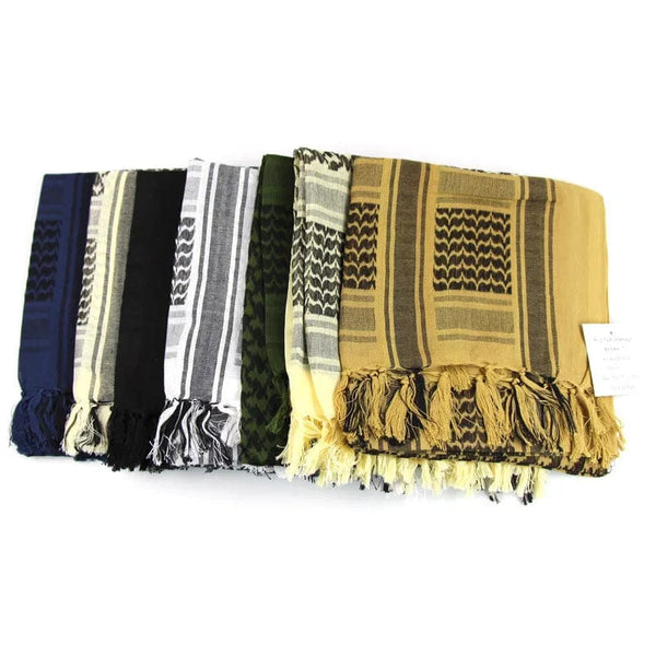 Planet Gates ZBL / One Size Military Arab Keffiyeh Shemagh Scarf Cotton Winter Shawl Neck Warmer Cover Head Wrap Windproof Tactical Camping Scarf Men Women