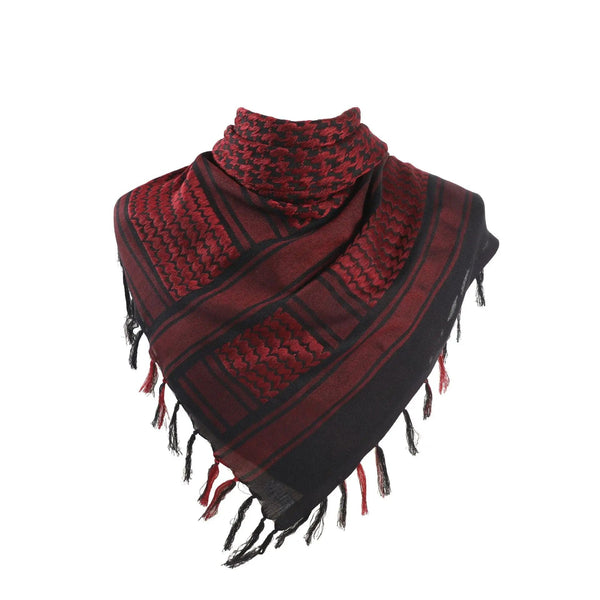 Planet Gates ZBL / One Size Military Arab Keffiyeh Shemagh Scarf Cotton Winter Shawl Neck Warmer Cover Head Wrap Windproof Tactical Camping Scarf Men Women