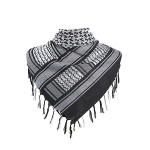 Planet Gates ZBL / One Size Military Arab Keffiyeh Shemagh Scarf Cotton Winter Shawl Neck Warmer Cover Head Wrap Windproof Tactical Camping Scarf Men Women
